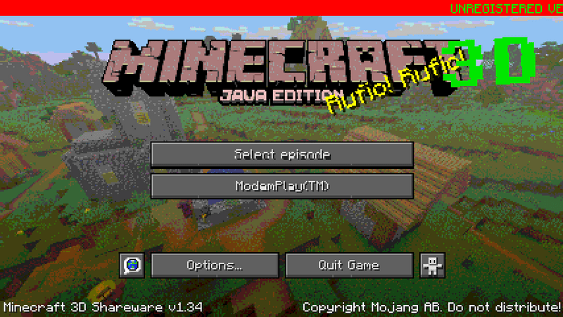 Minecraft 3D Shareware v1.34: How to Download and Play the Classic Version