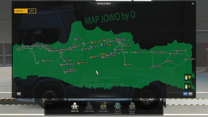 Map Jowo v6 ETS2: Rasakan Petualangan di Pulau Jawa